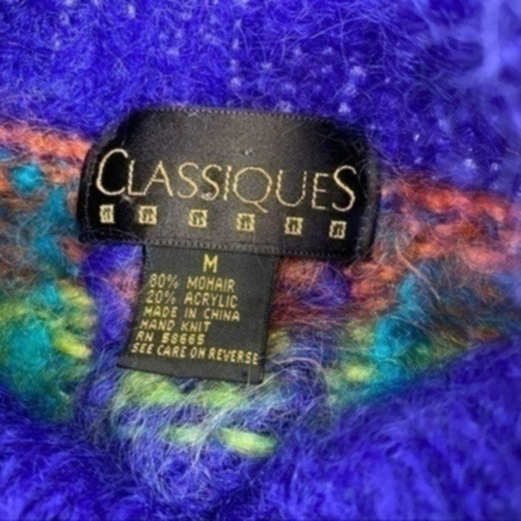 Vintage Rare Classiques women’s cowl neck tunic/sweater Size M - Picture 7 of 7